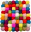 Handmade, Multicolor Drinks Absorbent Felt Coasters Pads